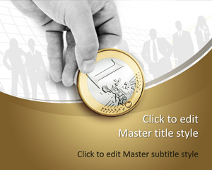 Modello libero 1 Euro Coin PowerPoint