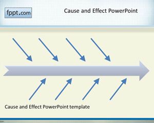 原因と結果のPowerPointのテンプレート