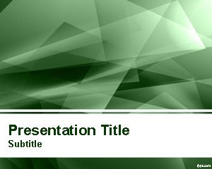 Abstract Green Lights PowerPoint Template