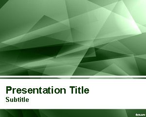 Abstrak Lampu Hijau Template PowerPoint