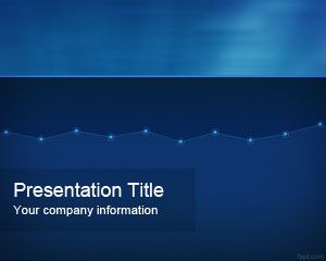 Шаблон Синий Статистика PowerPoint