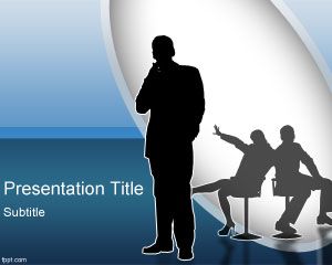 Template Business Man PowerPoint