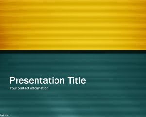 Modello professionale di PowerPoint verde