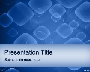 Modèle Bleu Delight PowerPoint
