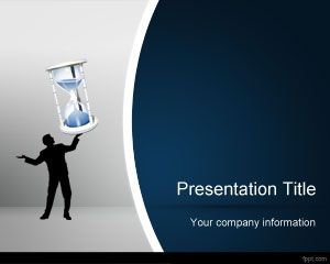 Szablon Sand Clock PowerPoint