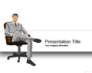 Executive Man  Scholarship PowerPoint Template