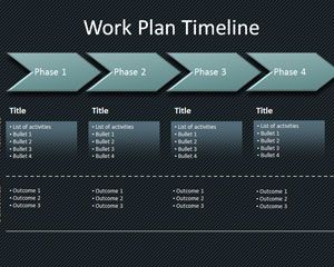 แม่แบบแผนงานเส้น PowerPoint