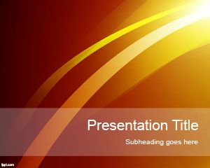 Güneş Işıklar PowerPoint Şablon