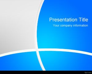 Шаблон Синий менеджер PowerPoint