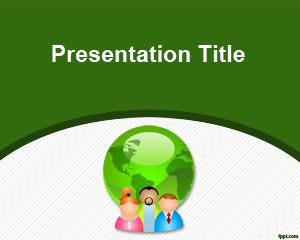 Yeşil Haberleşme PowerPoint Şablonu