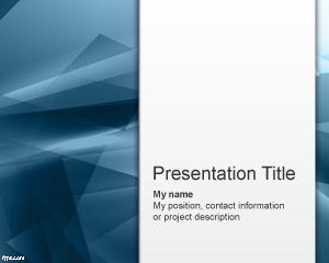 Template biru Abstraksi PowerPoint