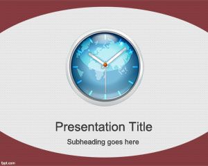 Weltzeit-Powerpoint-Vorlage