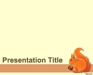 Squirrel PowerPoint șablon