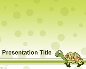 Plantilla de PowerPoint tortuga