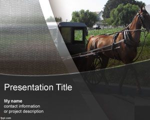 Plantilla de PowerPoint Comunidad Amish
