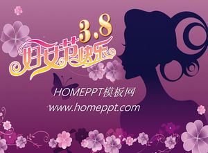 38 women happy PPT template download