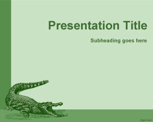 Cocodrile PowerPoint Template