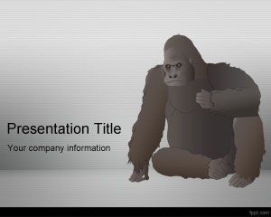 Gorilla PowerPoint Şablonu