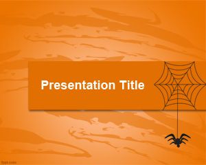 Plantilla de PowerPoint Web y la araña Plantilla de PowerPoint Web y la araña