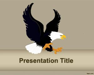 Ожесточенные Шаблон Eagle PowerPoint