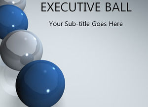 3D momentum ball technology PPT template