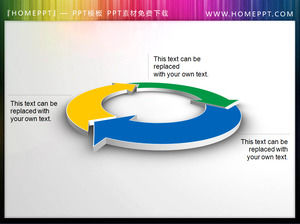 โครงสร้างสเตอริโอ 3 มิติของ PPT วัสดุศรดาวน์โหลด