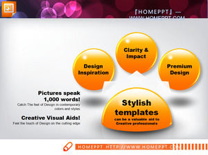 3D-style diffuse Beziehung slide Diagrammvorlage