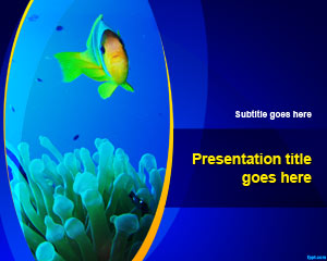 Plantilla de PowerPoint pecera