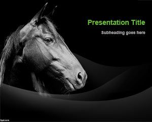 Champion Horse PowerPoint Template