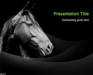 Modèle Champion Cheval PowerPoint