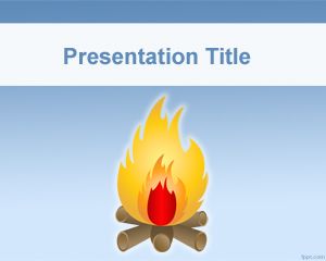 Şenlik ateşi PowerPoint Şablonu