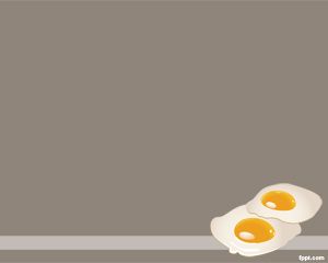 Fried Yumurta PowerPoint Şablon Fried Yumurta PowerPoint Şablon