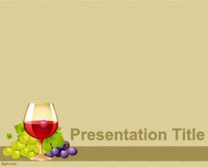 PowerPointのためのワインのテンプレート