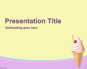 Modèle Ice Cream Powerpoint