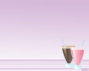 Milkshake Powerpoint-Vorlage