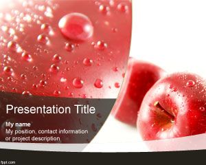 Red Apple PowerPoint Template