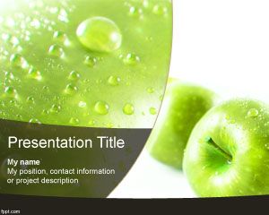 Template da Apple PowerPoint Verde
