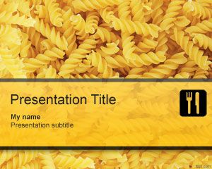 Plantilla de PowerPoint Pasta