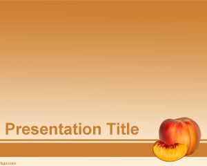 Peach PowerPoint șablon