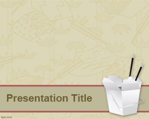 Plantilla de comida china PowerPoint