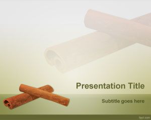 Tarçın PowerPoint Şablonu