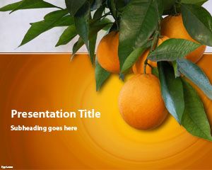 แม่แบบ Orange Tree PowerPoint