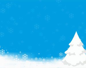 Neige sur modèle PowerPoint de Noël