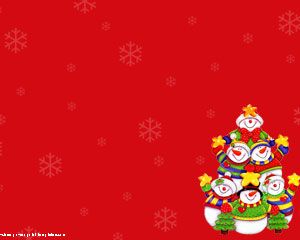 Snowman Modèle Arbre Powerpoint