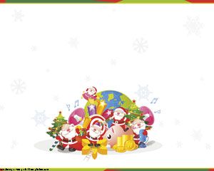 Modèle Père Noël PowerPoint PPT