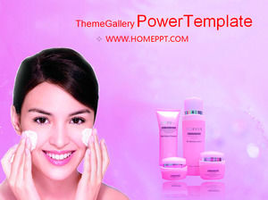 60 sheets of beauty PPT template package download