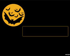 Los murciélagos de Halloween Plantilla de PowerPoint