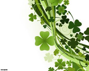 Clovers von St Patrick Tag PPT-Vorlage