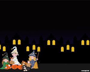 Szablon Halloween Night PowerPoint