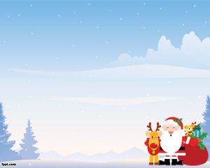 Christmas Landscape PowerPoint Template